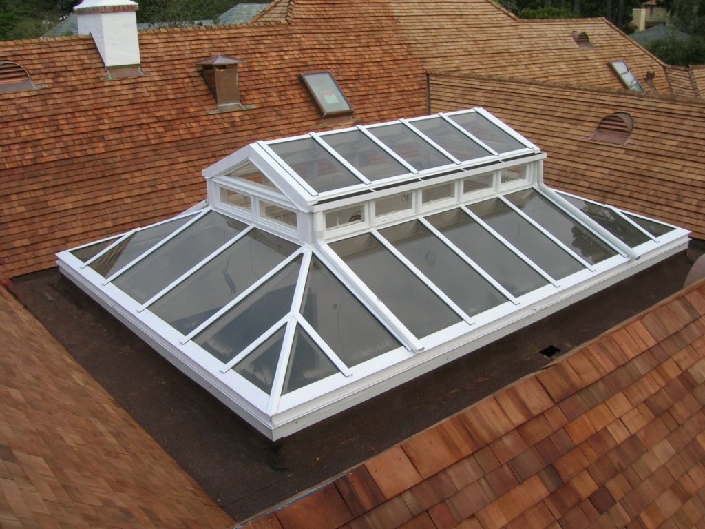 Hip Roof with Gable Lantern - Glass House, LLC